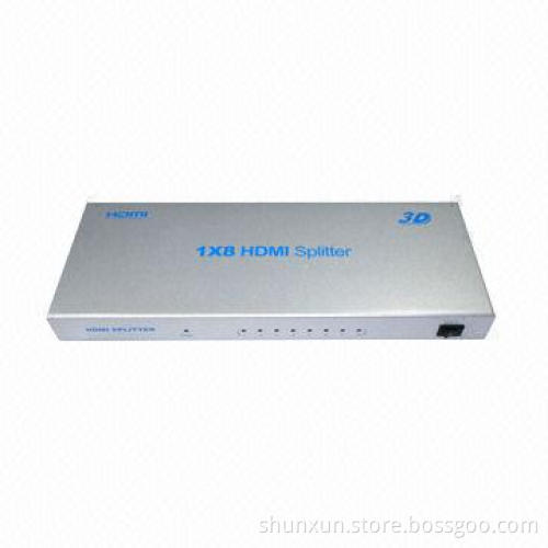 HDMI splitter, 1 to 8, supports 3D at 1080p